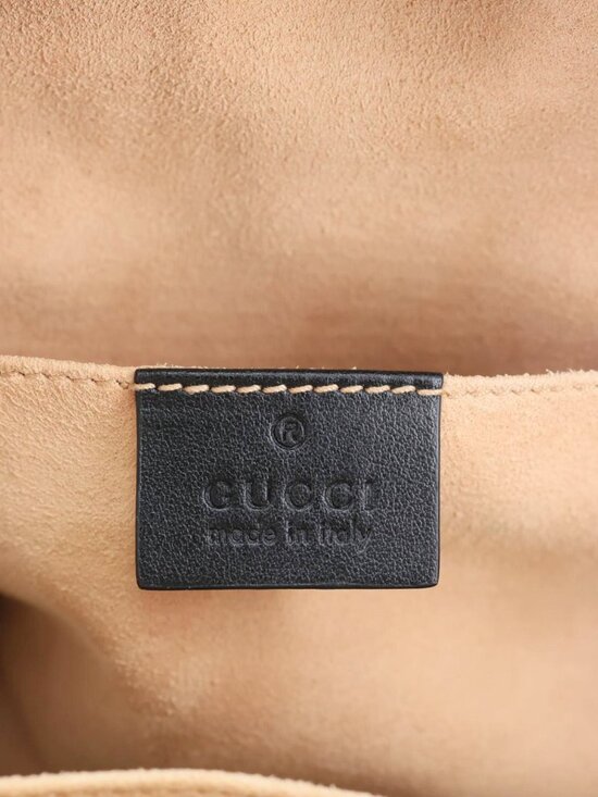 GUCCI  GG Marmont Animal Studs Leather Backpack Black 476671